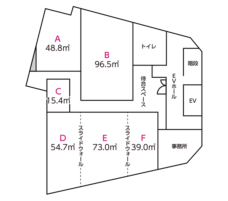 桜通口会議室平面図