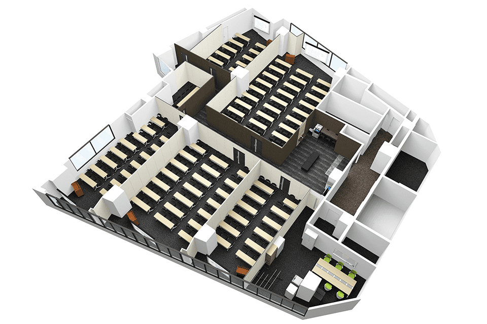 【桜通口会議室】フロア立体図