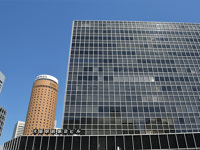 地下道直結　大阪駅前第2ビル15階の好立地